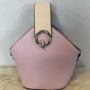 Elegant Pink and Cream Handbag